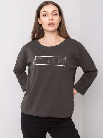 Ciemna khaki bluzka Gladys