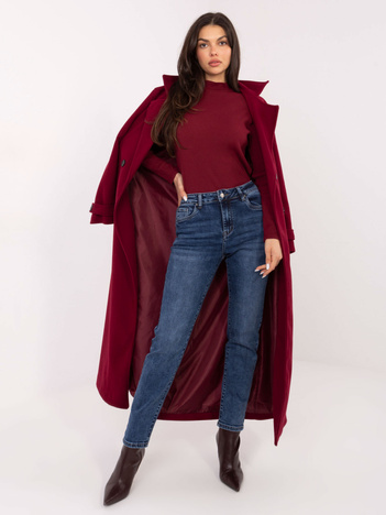 Ciemnoniebieskie jeansy skinny ze średnim stanem