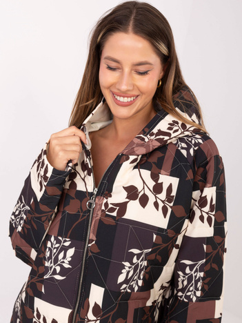 Czarna pikowana kurtka z kieszeniami