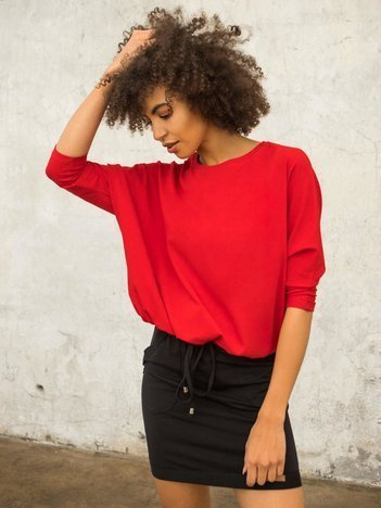 FOR FITNESS Czerwona bluzka Claire