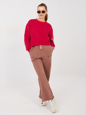 Brązowe dresowe spodnie typu bojówki NATURAL SIDE