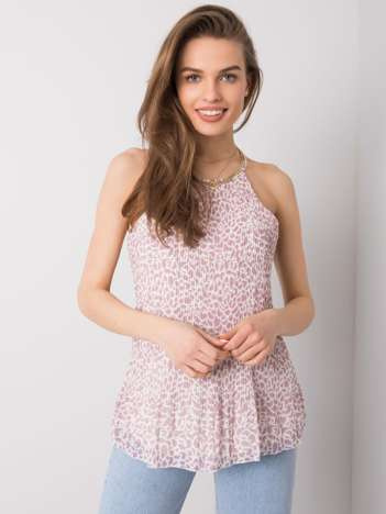 Fioletowy top plisowany Monreale SUBLEVEL