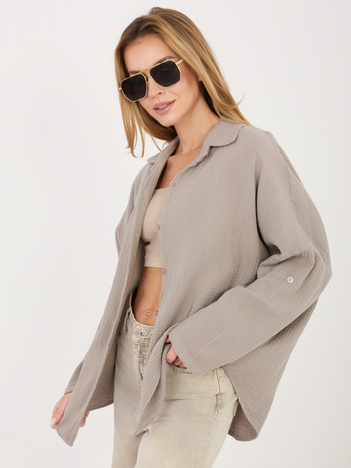 Fango muślinowa koszula z długim rękawem