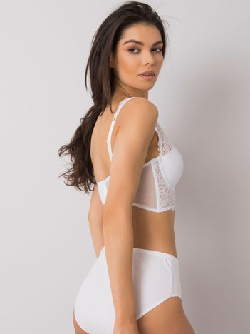 Białe wysokie majtki damskie