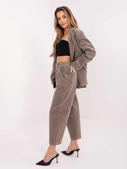 Fango bawełniane spodnie z sztruksu RUE PARIS