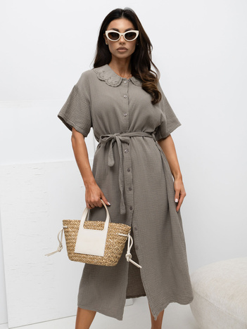 Fango letnia sukienka szmizjerka z muślinu