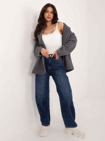 Ecru krótki top z guzikami przy dekolcie