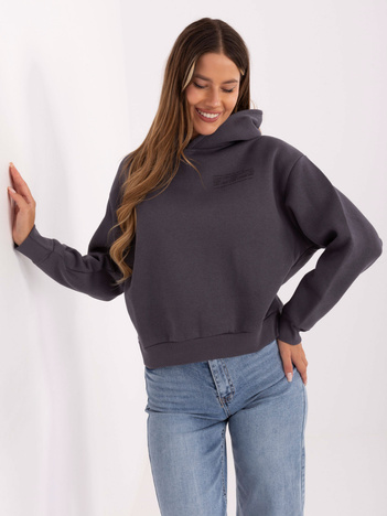 Grafitowa damska bluza oversize SUBLEVEL