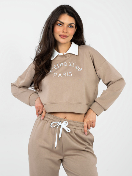 Fango krótka bluza z kołnierzykiem