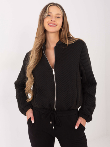 Czarna kurtka przejściowa z kieszeniami Haiti RUE PARIS