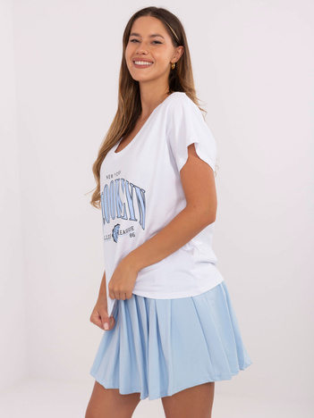 Biało-jasnoniebieski komplet z napisem Brooklyn