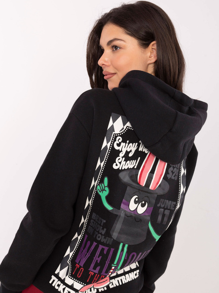 Grafitowa ocieplana bluza z kapturem SUBLEVEL