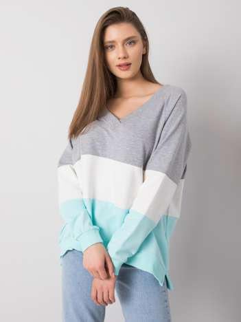Szaro-miętowa bluza Lotta RUE PARIS