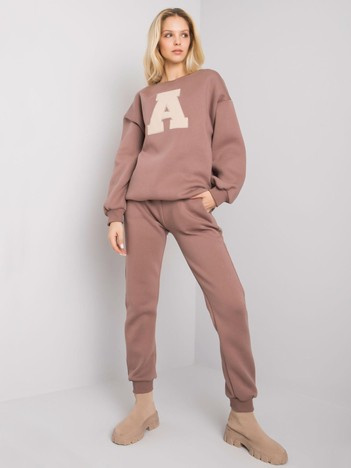 Brązowy komplet dwuczęściowy Rogers